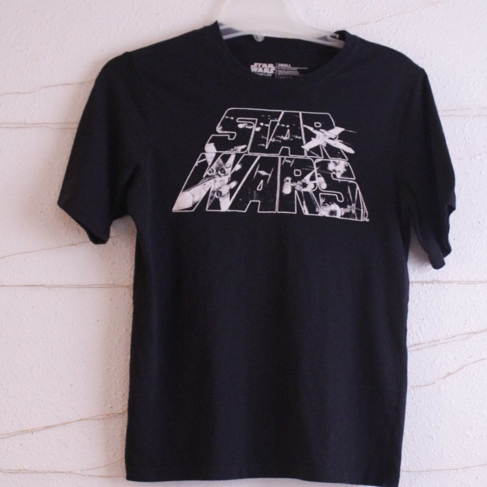 Men's Star Wars Black Graphic Short Sleeve Tee Size S